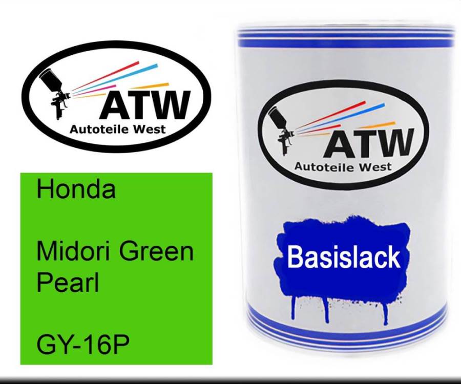 Honda, Midori Green Pearl, GY-16P: 500ml Lackdose, von ATW Autoteile West.